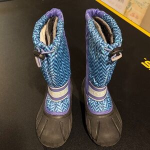 Sorel Kids Blue and Black Snow Boots